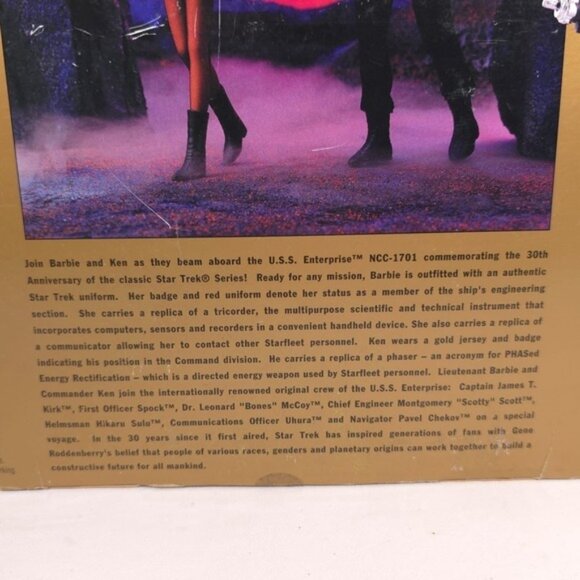 STAR TREK 30th Anniversary Mattel Barbie &‎ Ken Gift Set Collectors 1996 #15006 - Picture 9 of 11